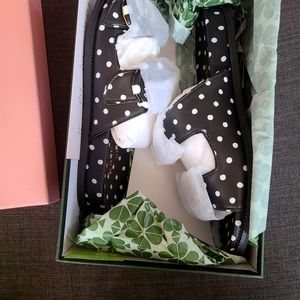 Kate Spade Leather Slide Sandals NIB